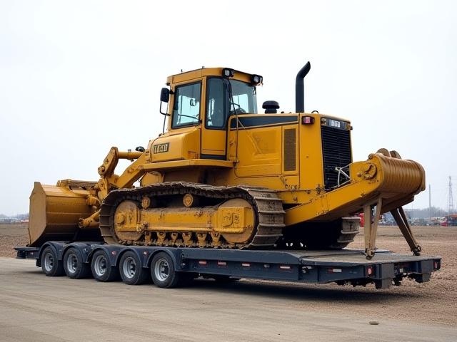 Heavy earthmoving equipment transport