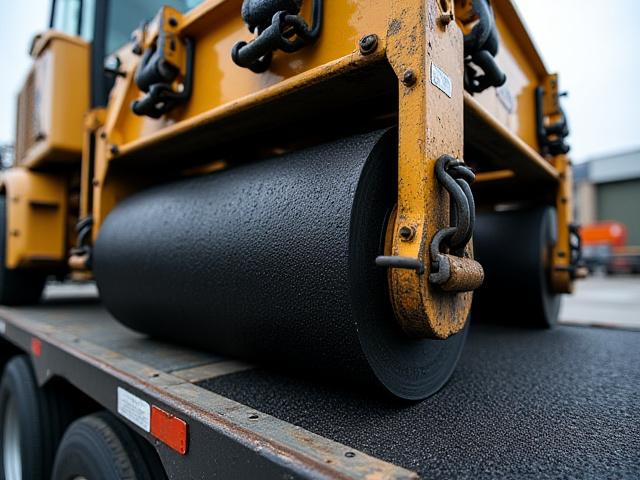 Road paving machinery transport